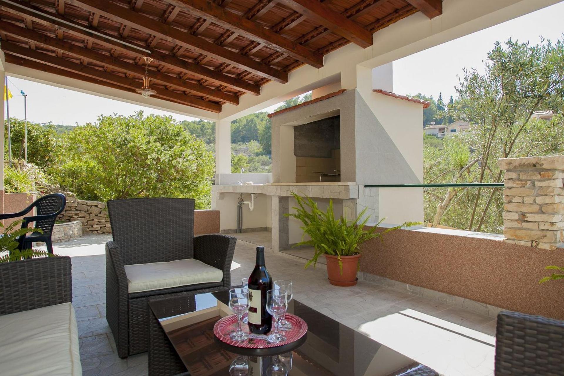 Villa Bistrana - 15m from sea Vela Luka Exteriör bild