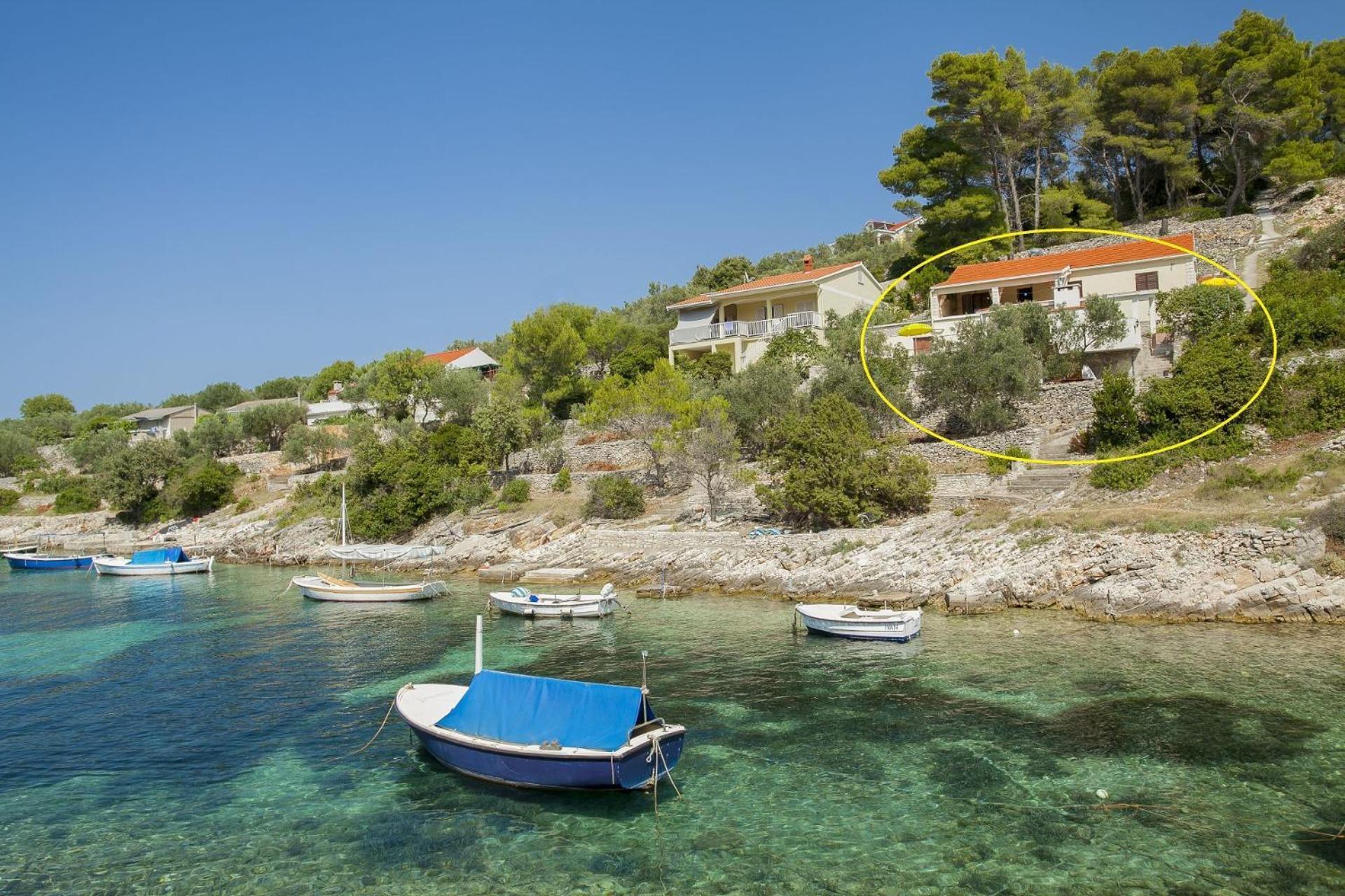 Villa Bistrana - 15m from sea Vela Luka Exteriör bild